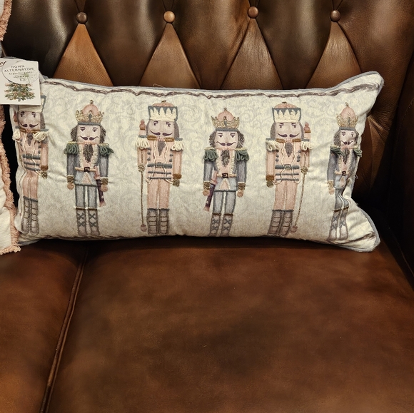 MIREILLE DESIGNS  Decorative Christmas Nutcracker Pillow Set of 2 - Picture 3 of 8